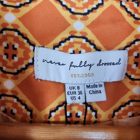 Never Fully Dressed Patchwork Long Coat Jacket - Picture 11 of 15